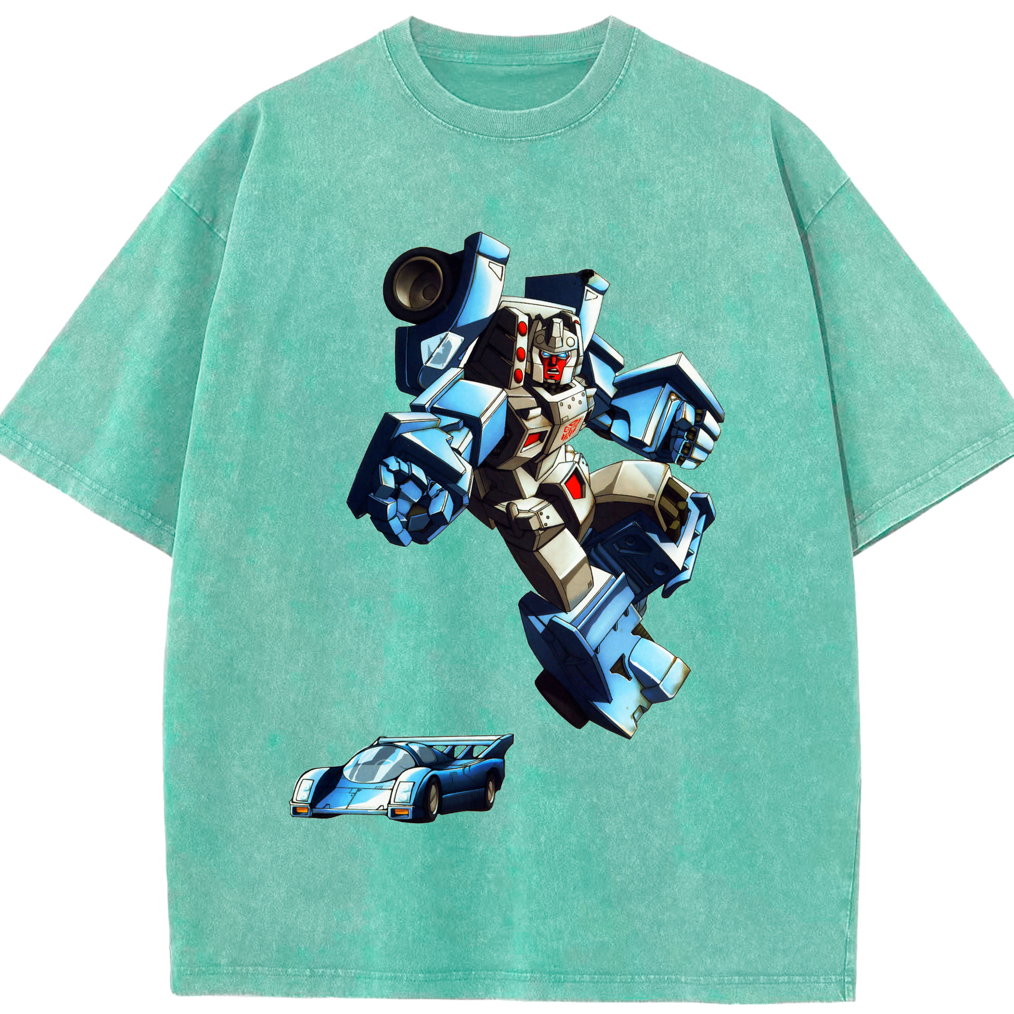 （画像用）  綿100% ヴィンテージ風 半袖Tシャツ（フロントプリント）